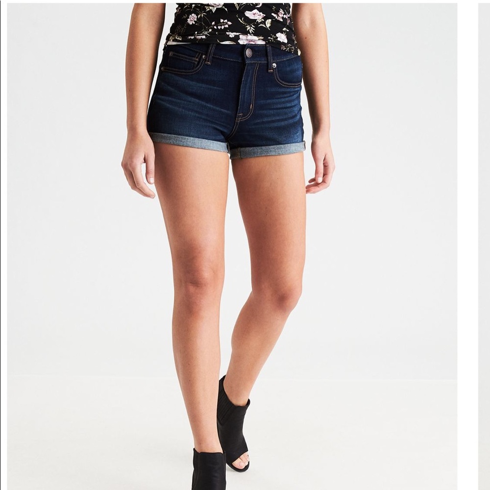 American Eagle high rise shortie shorts